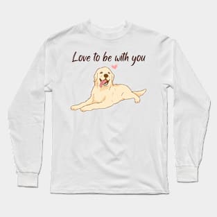 Cute dog loves you Long Sleeve T-Shirt